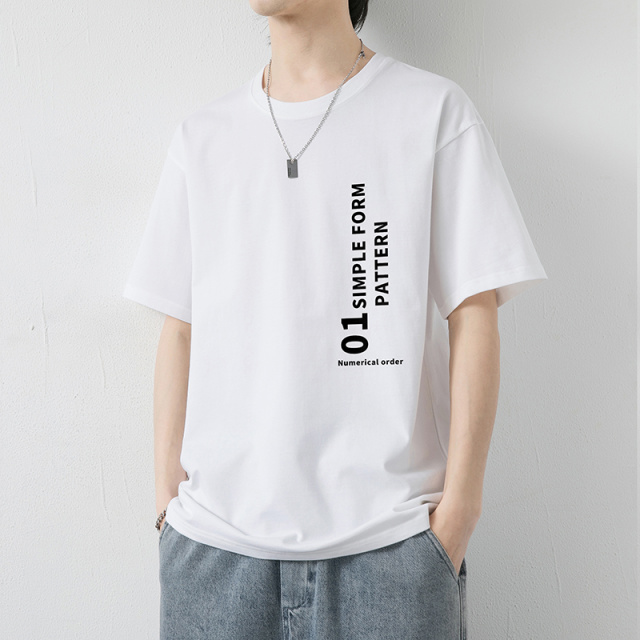 7643551.季婕夏季潮酷新款男式时尚大码短袖落肩T恤多色可选【季婕男装XJ】