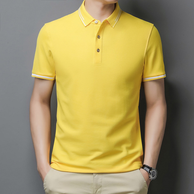 7688812.龙中龙  夏季新款男士短袖T恤薄款商务翻领男装polo衫男款