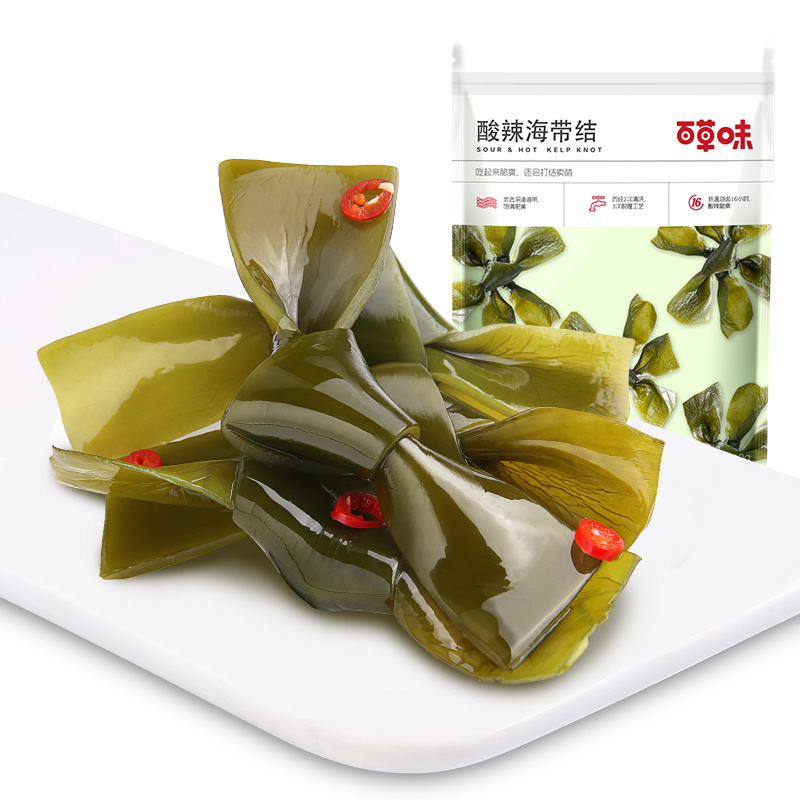 12686947.【99元任选20件】【百草味】酸辣海带结 100g（单拍或取消多件不发货）