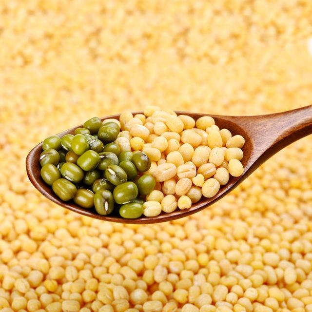 12697862.冠耳 去皮绿豆仁500g 包粽子  绿豆糕原料 新货脱皮原材料商用无皮无壳脱壳去壳