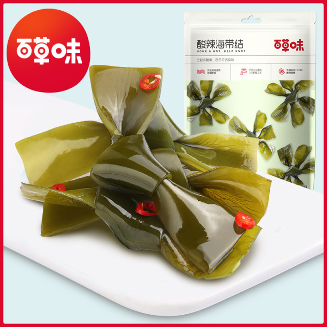 12686947.【99元任选20件】【百草味】酸辣海带结 100g（单拍或取消多件不发货）