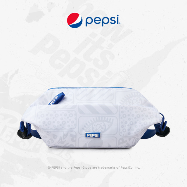 7811420.【出游推荐】Pepsi百事 Funny系列印花涂鸦Logo情侣款运动潮流百搭胸包大容量