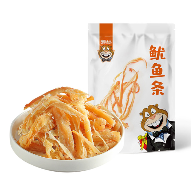 12679386.海狸先生手撕原味鱿鱼条80g/袋*3袋