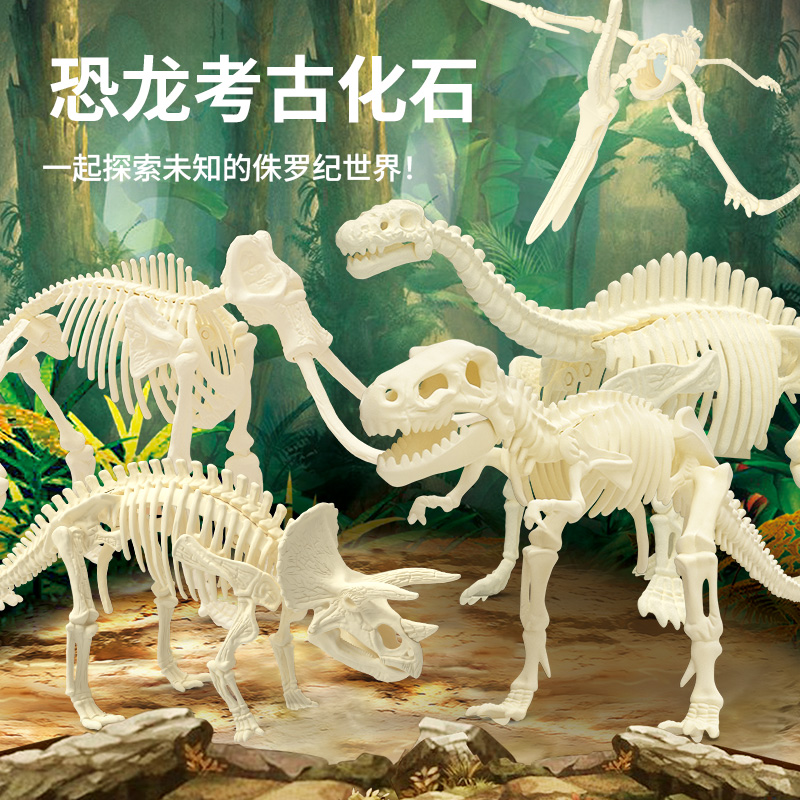 11951479.智恩堡 儿童手工diy宝藏盲盒考古化石挖掘玩具【随机1只装】