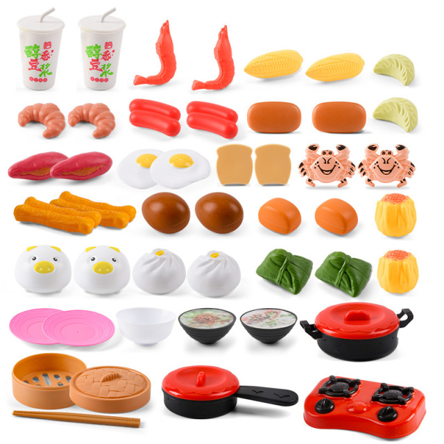 11951470.智恩堡 儿童过家家玩具【早点50件套】