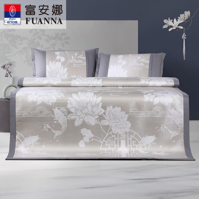12244440.富安娜 800D粗冰丝提花/绣花席