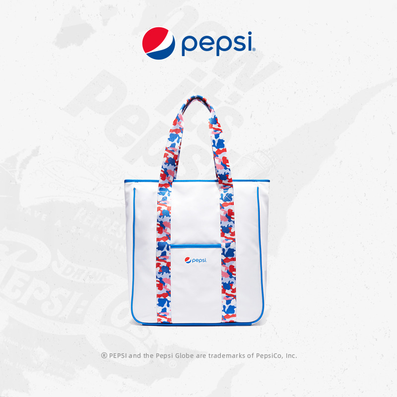 6422424.Pepsi百事 潮流时尚休闲简约托特包大容量尼龙经典单肩包