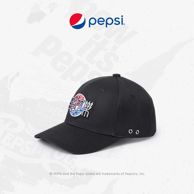 6908953.Pepsi百事 时尚休闲国潮小篆百搭遮阳防晒棒球帽