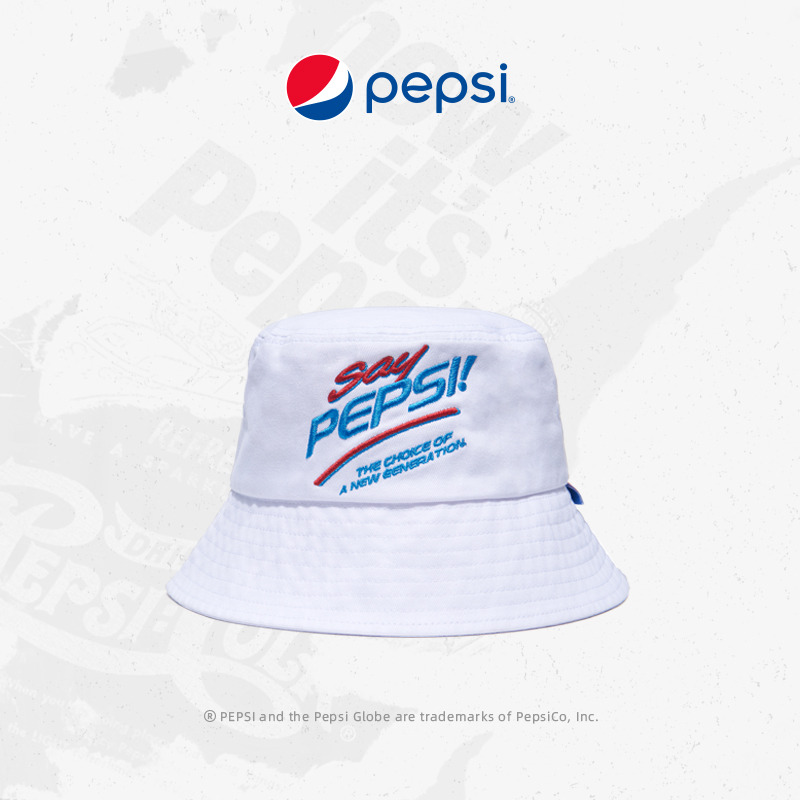 7319647.Pepsi百事 时尚休闲Vintage Revival渔夫帽遮阳帅气防晒
