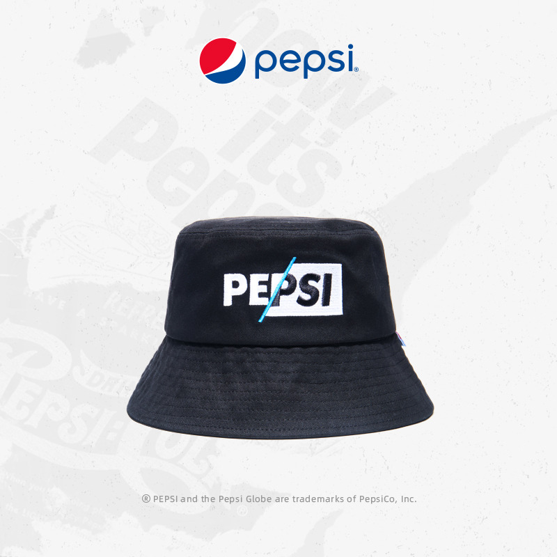 7319652.Pepsi百事 时尚休闲screen printing渔夫帽遮阳防晒帅气百搭