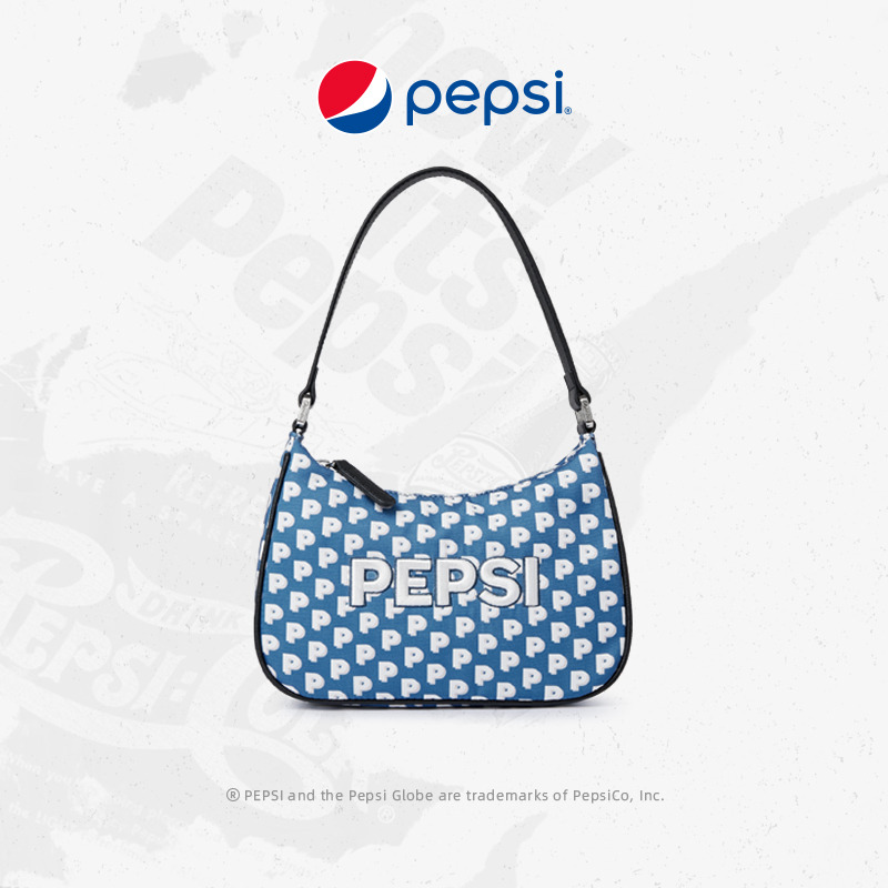 6862892.Pepsi百事 时尚尼龙休闲潮流个性腋下包单肩斜挎手提百搭经典