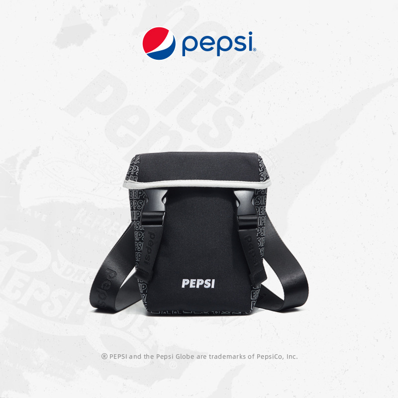 7143110.Pepsi百事 潮流男女包时尚休闲百搭运动包轻便尼龙斜挎单肩包
