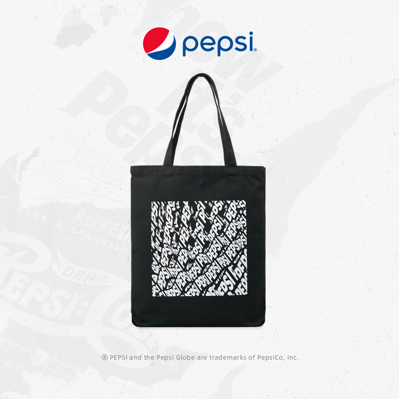 7946049.Pepsi百事 国际潮牌时尚托特包大容量帆布包百搭手提包