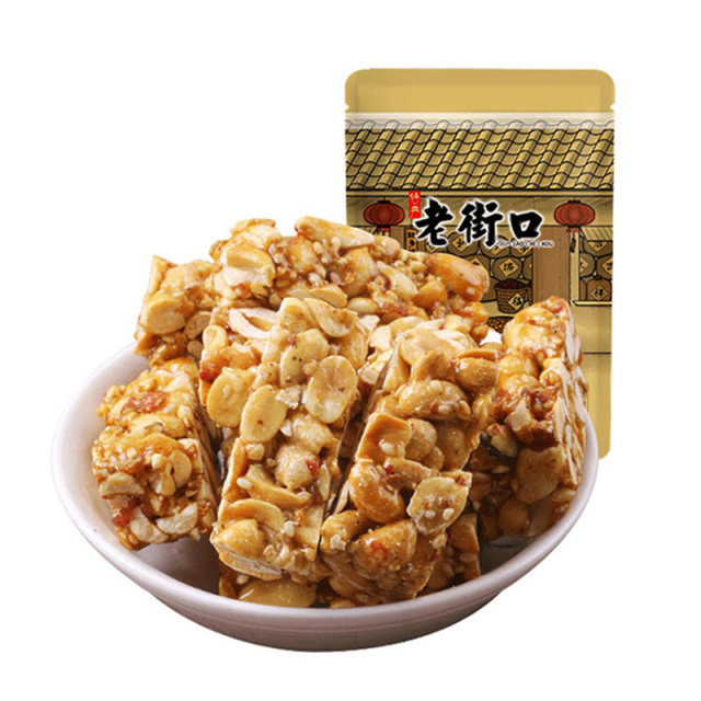 12687802.【69元任选10件】老街口-原味花生酥150g