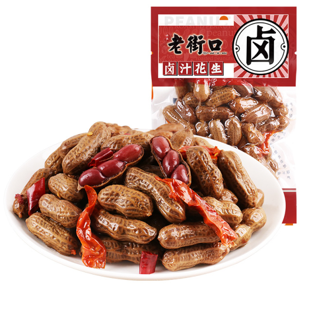 12687807.【69元任选10件】老街口-卤汁花生香辣味250g