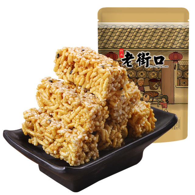 12687801.【69元任选10件】老街口-红糖米酥150g