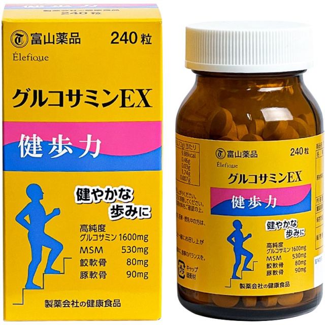10848433.日本富山维骨力氨糖软骨素240粒/瓶【修复骨骼损伤,添加MSM】杭州保税仓发货 /保质期至2029.2月