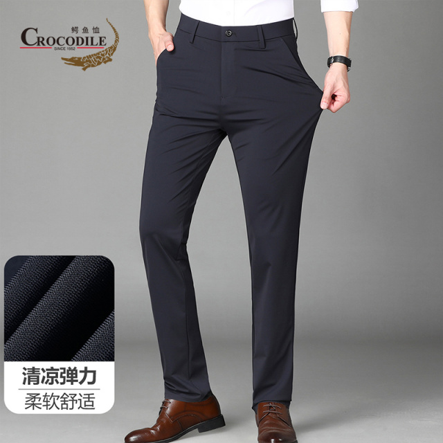 8051200.鳄鱼恤男装夏季弹力舒适简单百搭款式夏季薄款男士休闲裤男裤男裤
