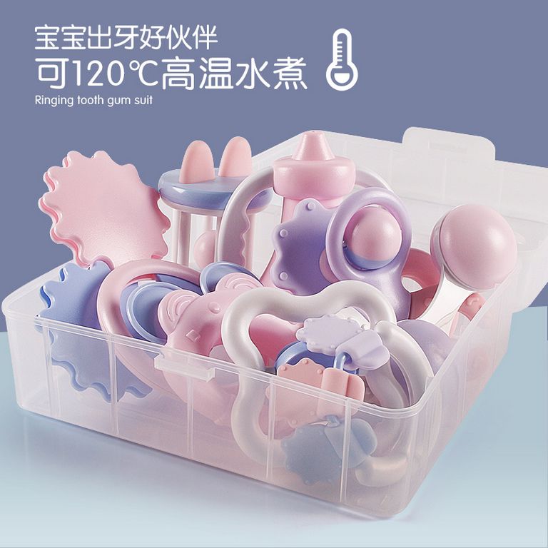 11951446.智恩堡 10件套可120度高温水煮摇铃(适用于3个月以上)