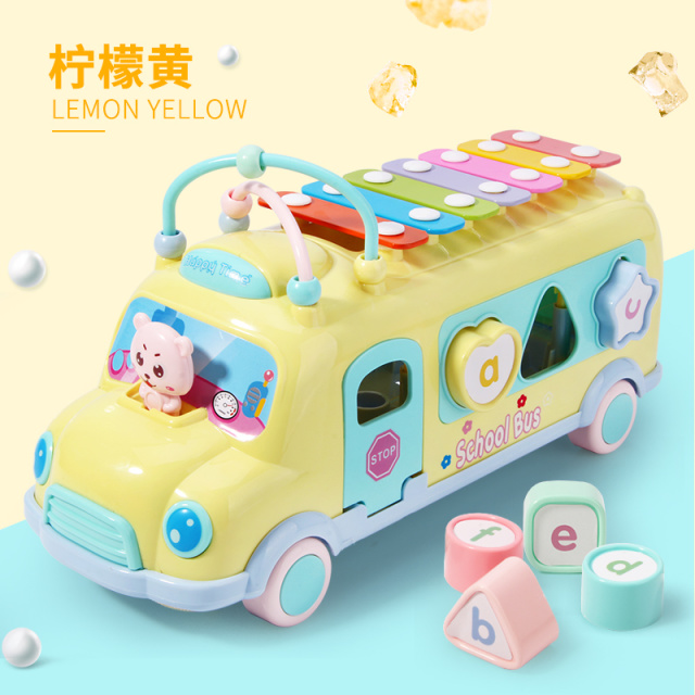 11951434.智恩堡 敲琴巴士玩具