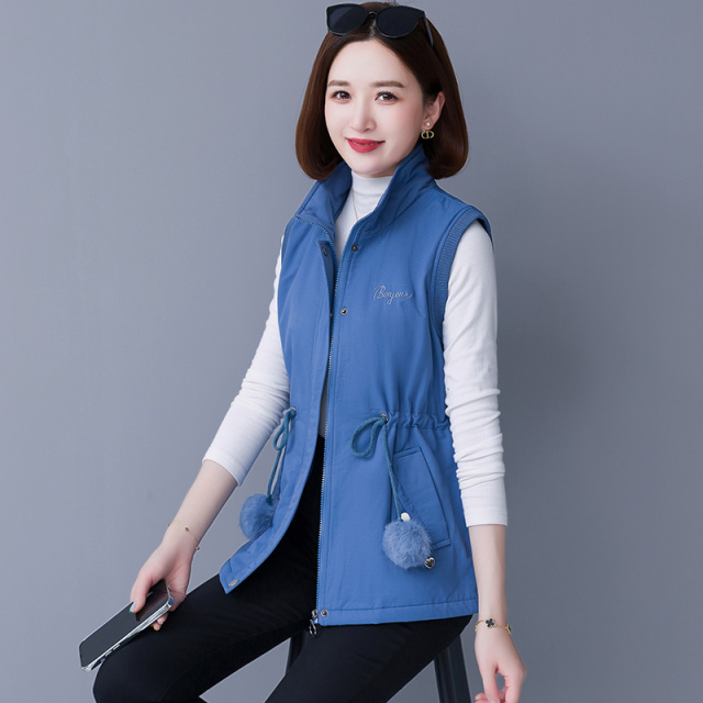 8211427.7-CHAOY秋冬时髦女加绒气质时尚棉马甲【7-CHAOY女装1】