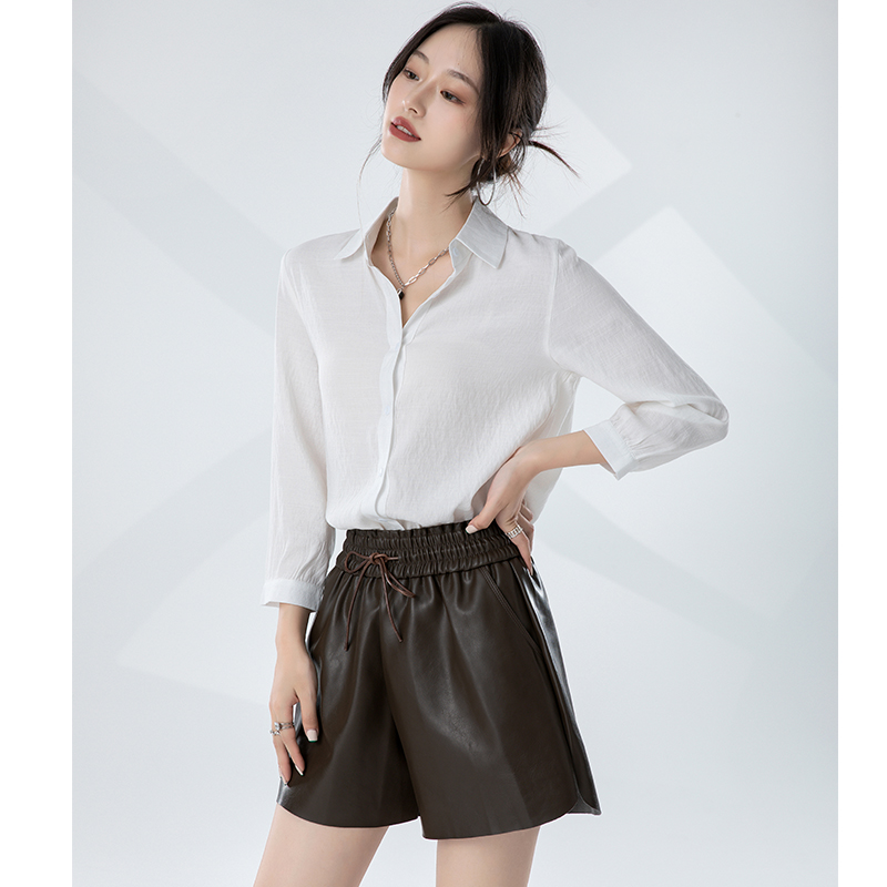8215239.七玻威春秋新品时髦减龄女式气质简约衬衫【七玻威女装1】