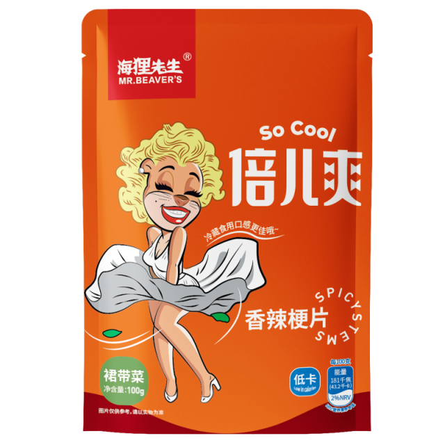 12679403.海狸先生【任选】下饭菜香辣梗片100g/袋*2袋