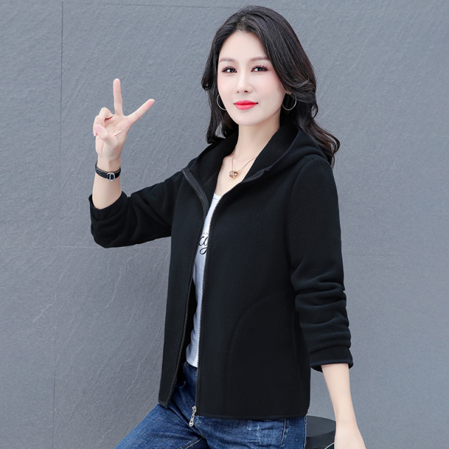 8314861.七玻威秋冬女式新款青春减龄个性时尚抓绒衣【七玻威女装1】