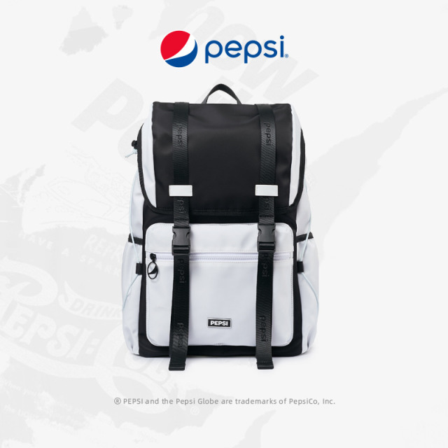 8365533.【情侣推荐】Pepsi百事 国际潮牌大容量背包学院风书包时尚百搭旅行包学生双肩包