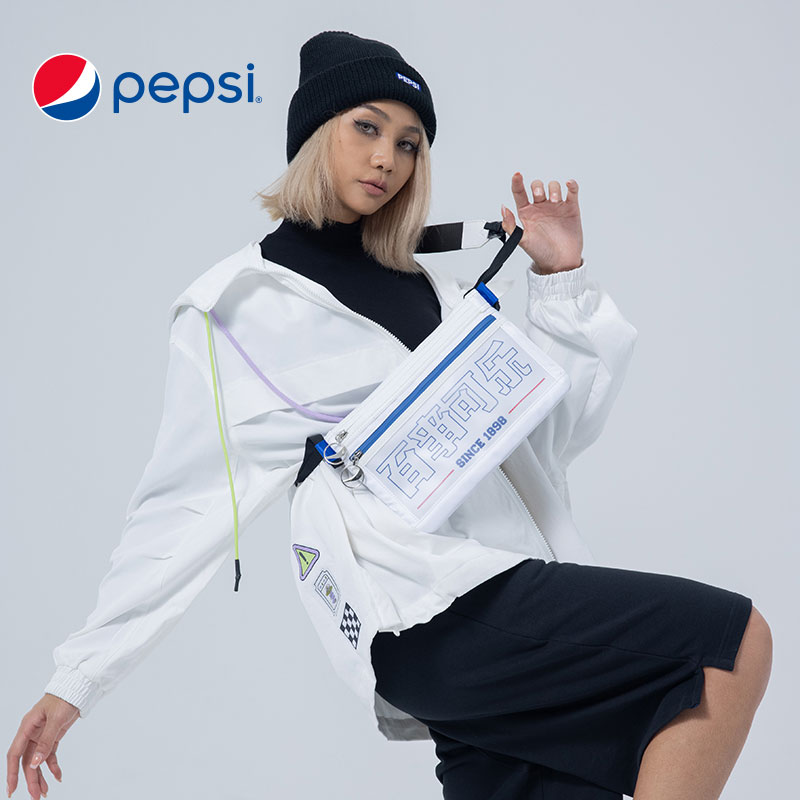 7319645.Pepsi百事 时尚休闲潮流轻便信封包多隔层大容量斜挎单肩包