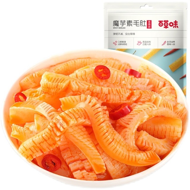 12686922.【99元任选20件】【百草味】魔芋素毛肚 100g(单拍或取消多件不发货)