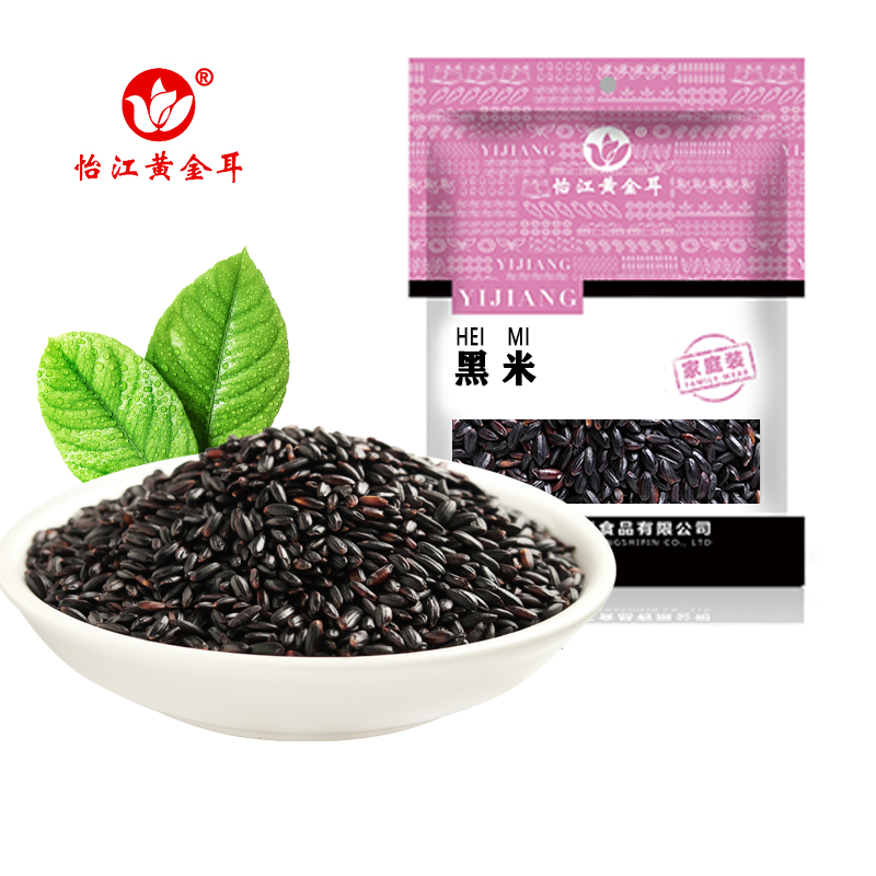 12687469.怡江黄金耳  黑米250克