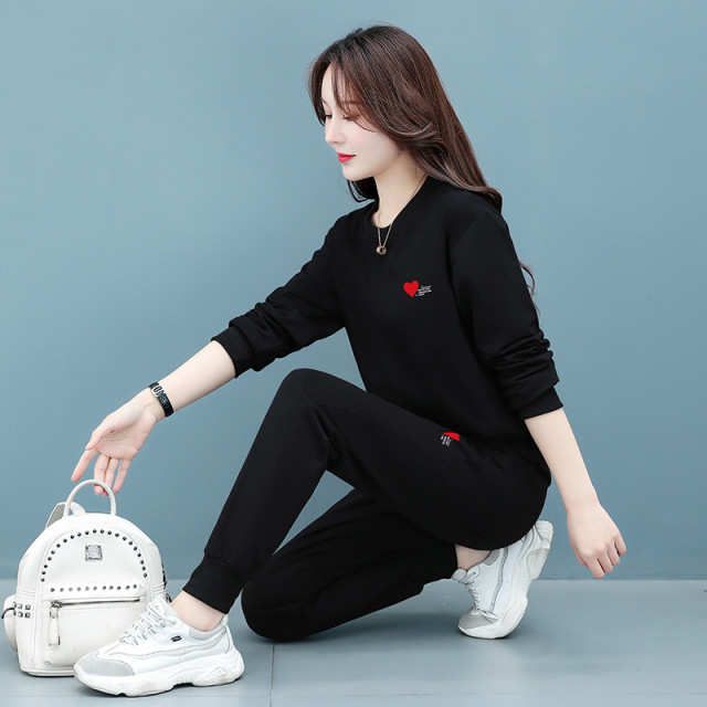 8461388.7-CHAOY新款女式减龄时髦休闲运动两件套【加绒可选】【7-CHAOY女装1】
