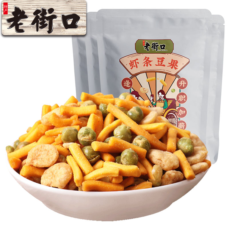 12687767.老街口-虾条豆果230gx4袋