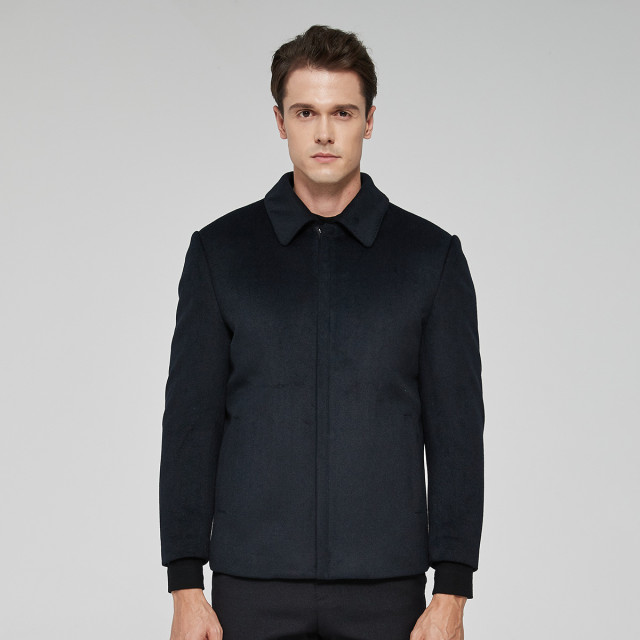 8529076.Nautica Tailored冬季羊毛尼男士夹克男式商务正装拉链外套
