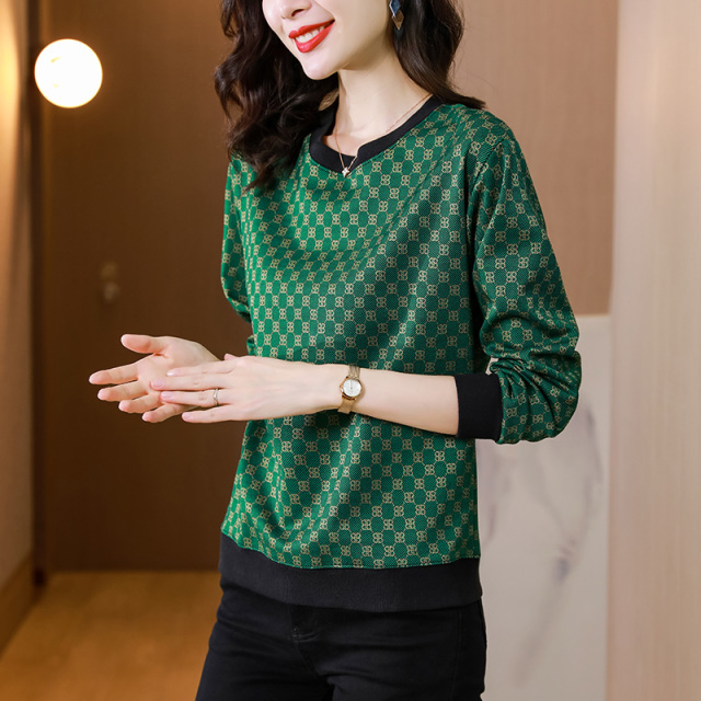 8530160.季婕春秋女式气质显瘦优雅时髦小衫【季婕女装1】