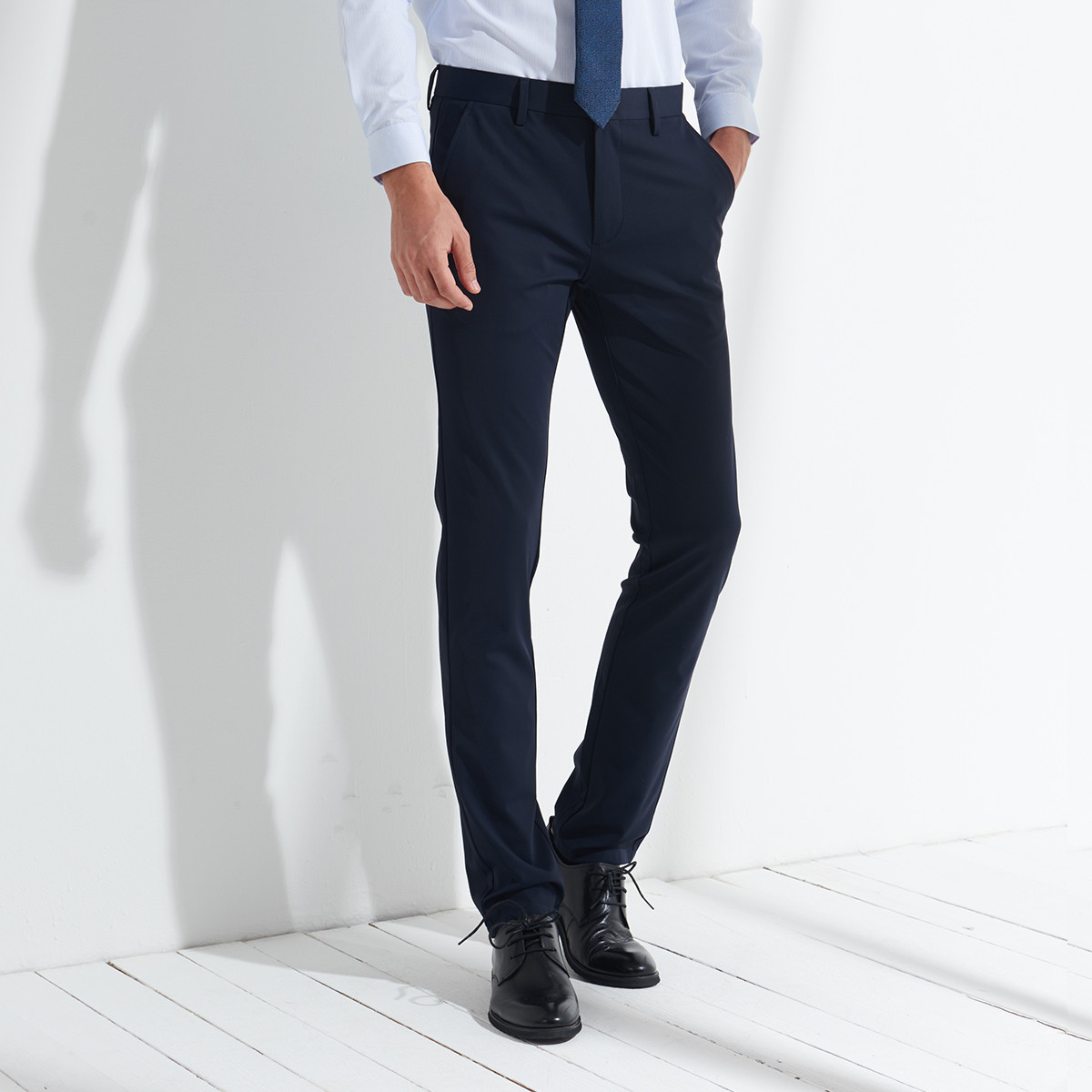 8528308.Nautica Tailored经典商务男士正装直筒西裤