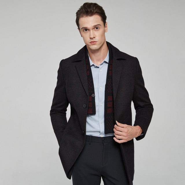 8534018.Nautica Tailored秋季男式外套防风保暖外套商务大衣