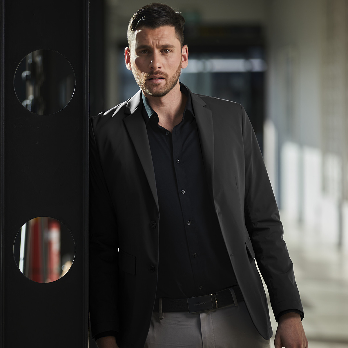 8534920.Nautica Tailored秋冬单西保暖外套商务正装男式西服加绒外套