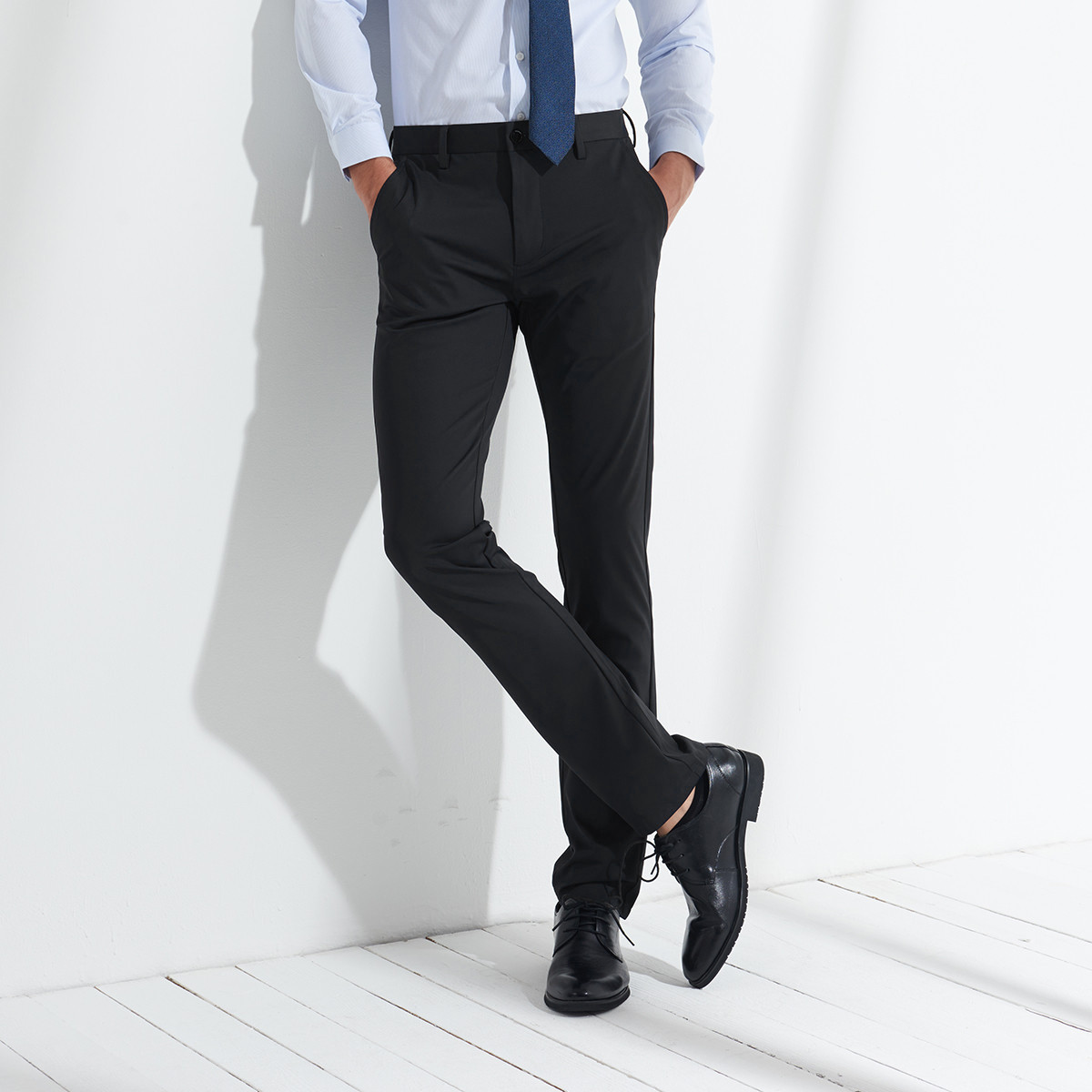 8543339.Nautica Tailored男式商务长裤男士西装裤直筒正装西裤子