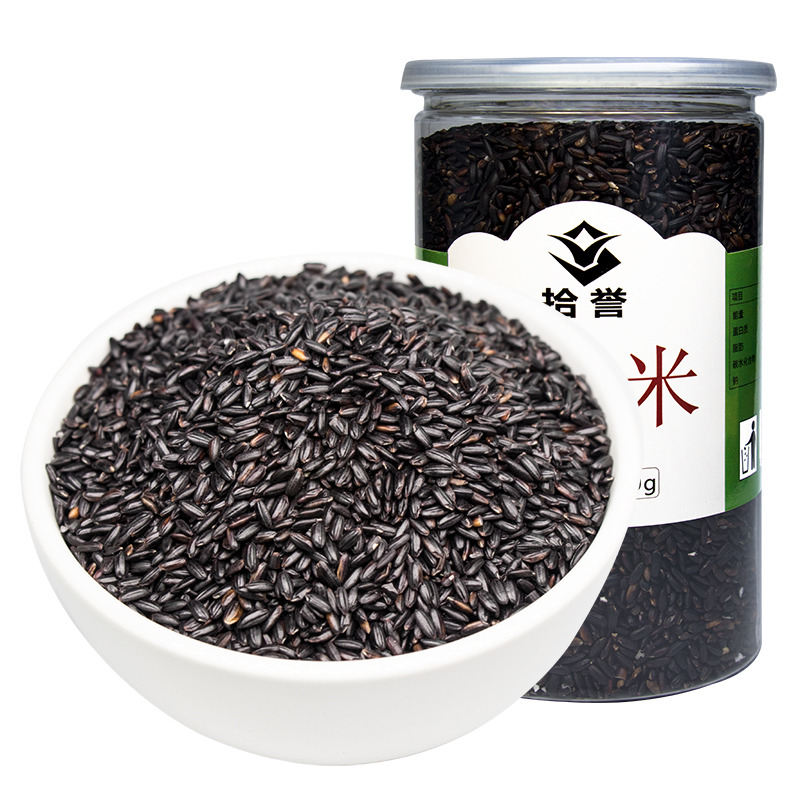 12705527.拾誉黑米600g/罐 五谷杂粮粗粮熬粥煮汤早餐材料