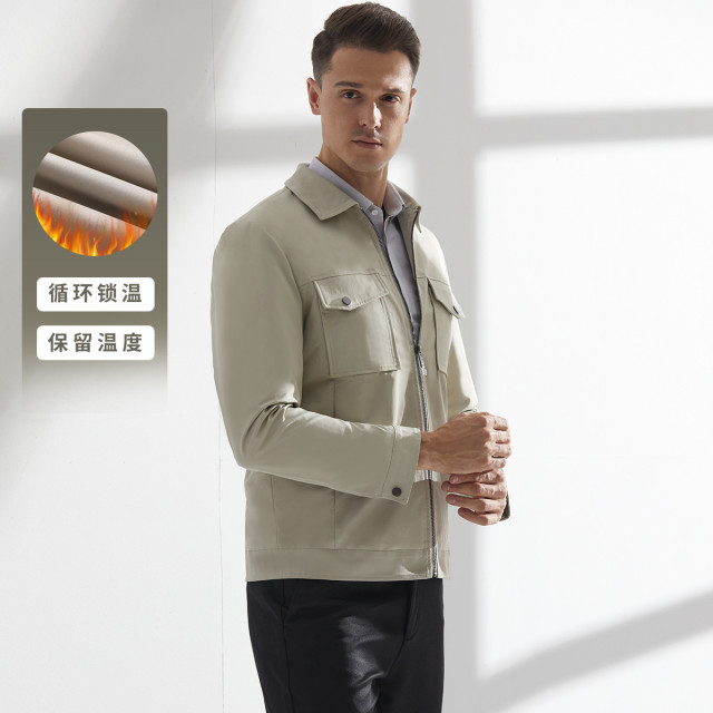 8556133.Nautica Tailored男士夹克防风耐磨商务正装保暖秋冬外套
