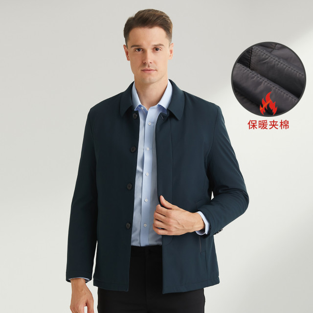 8559201.Nautica Tailored秋冬男士外套夹棉加厚商务外套