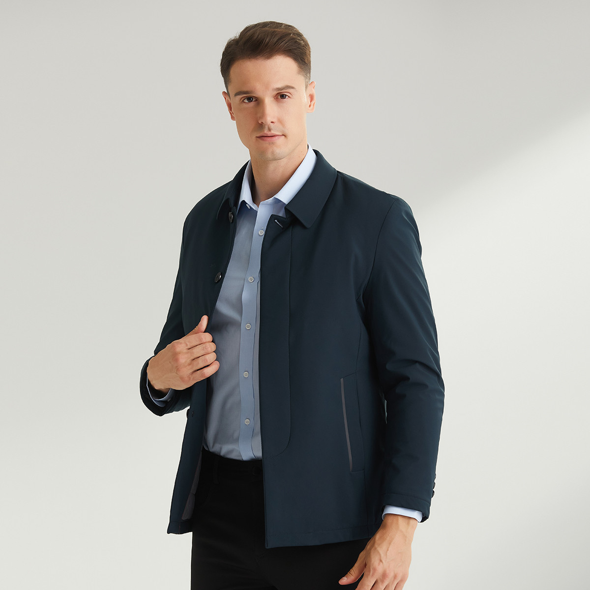 8559201.Nautica Tailored秋冬男士外套夹棉加厚商务外套