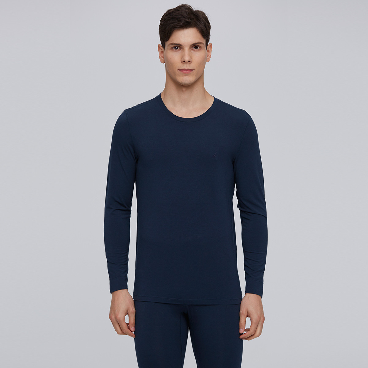 8594728.Nautica Underwear男士圆领保暖套装秋衣秋裤弹力透气亲肤内衣