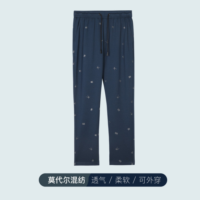 8598030.Nautica Underwear 秋季男士长裤时尚LOGO抽绳款直筒裤