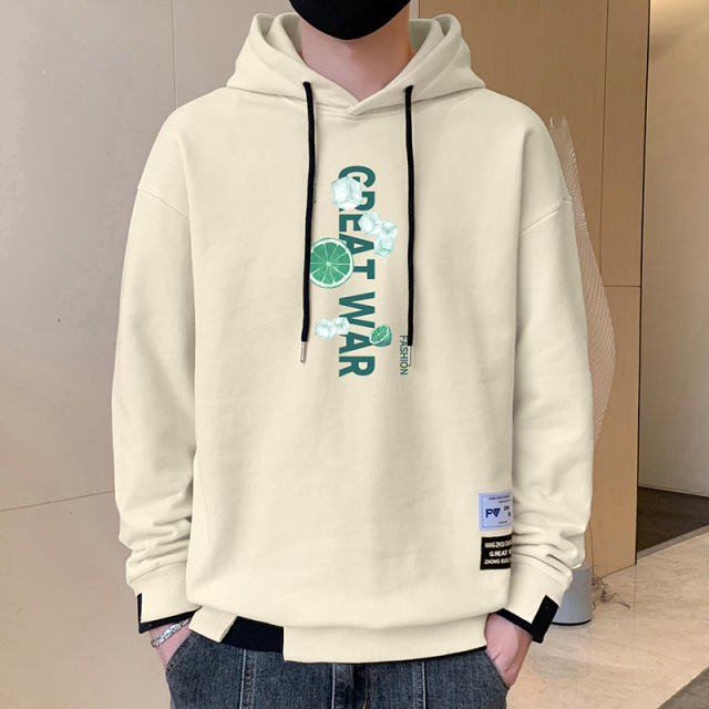 8600205.VPN 春秋季新款男士卫衣休闲百搭青年帅气长袖T恤连帽上衣男装