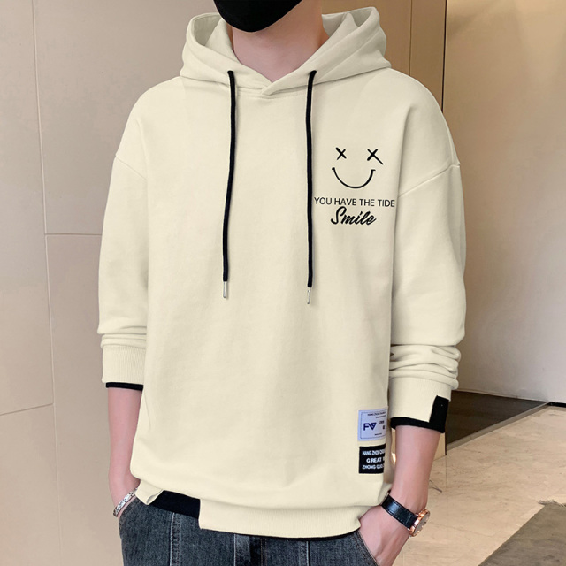 8598213.VPN 春秋季新款男士卫衣休闲百搭青年帅气长袖T恤连帽上衣男装