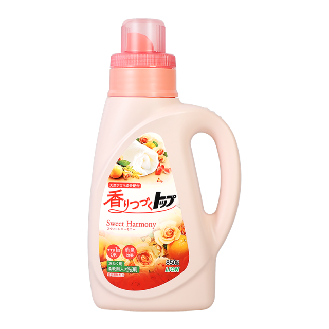 6455697.【日本原装进口】狮王 香氛洗衣液850g/瓶 500g/替换装柔顺香味持久无荧光剂除菌【ZF】