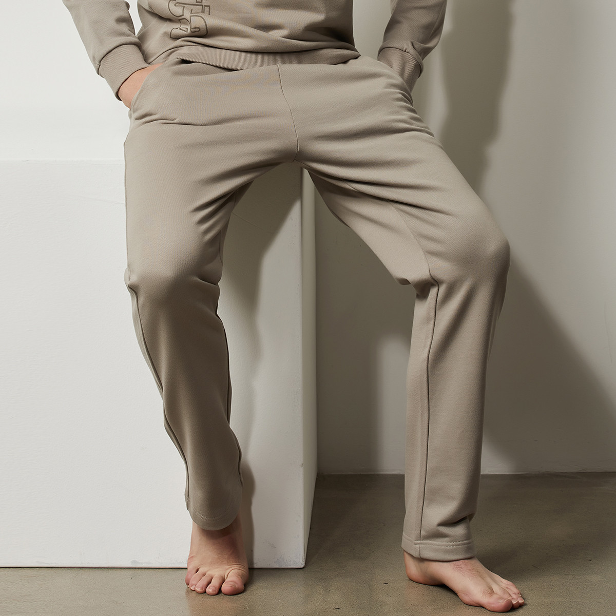 8639747.Nautica Underwear春季男裤纯棉抽绳款男式长裤直筒裤